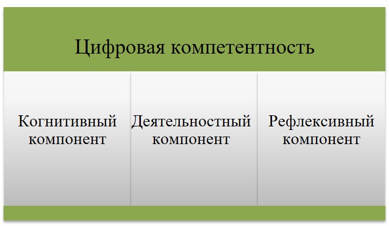 Состав понятия цифровой компетентности педагогов дошкольных образовательных организаций